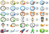 Large Time Icons