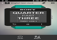 Smartwatch Text Clock