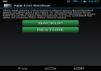 App List Backup