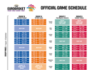 Calendrier Officiel de l'EuroBasket 2017