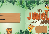 Carte d'invitation Anniversaire Jungle