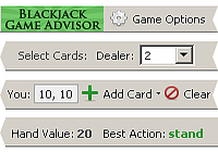 Blackjack Game Advisor