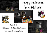 ALTools Haunted House Halloween Desktops