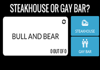 Steakhouse or Gay Bar