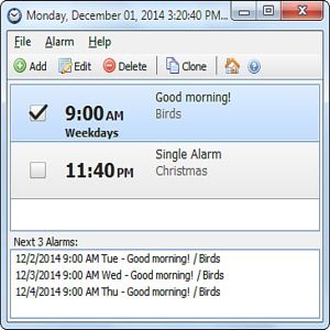 itunes alarm clock windows 10