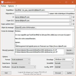 Sendmail настройка в windows