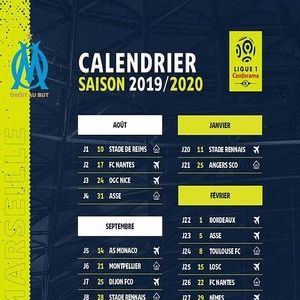 Calendrier Ligue 1 : PSG, OM, OL : le calendrier 2020-2021 des 20 clubs