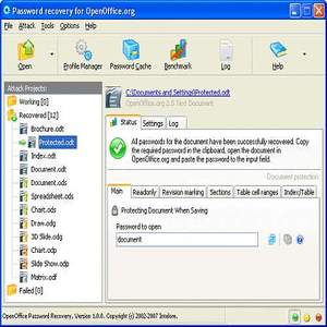 open office password cracker linux
