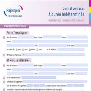 Downloaden Contrat de travail assistant(e) maternel(le) agréé(e) für