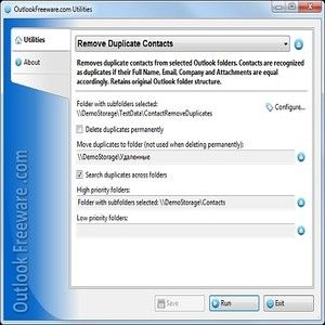 eliminate duplicates in outlook contacts