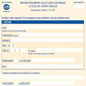 Downloaden Formulaire d'inscription sur les listes éléctorales für