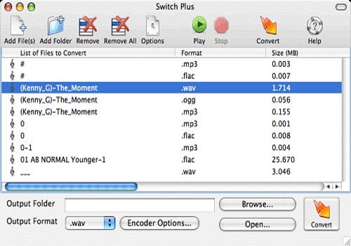 switch file converter to mp3