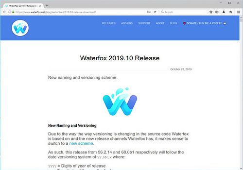 download the new version Waterfox Current G6.0.3
