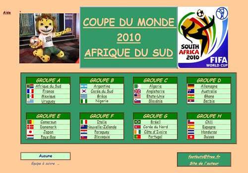 Télécharger Coupe du Monde 2010 pour Windows Freeware