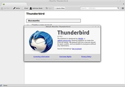 Thunderbird открывает много окон linux