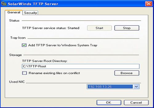 solarwinds tftp server setup