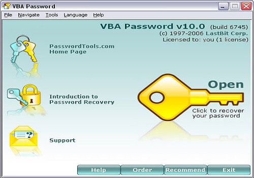 crack microsoft access vba password