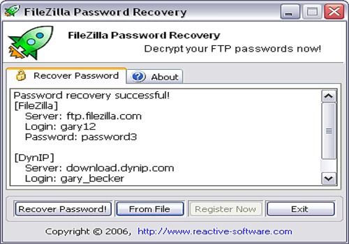 cannot remember password for filezilla ubuntu server