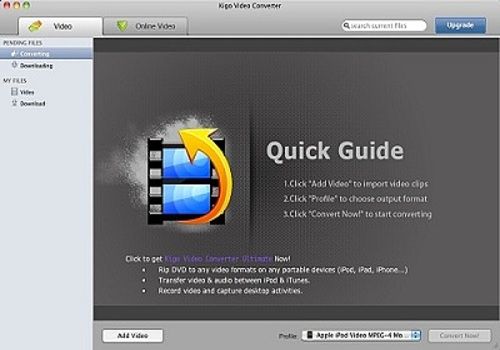 TÉLÉCHARGER KIGO VIDEO CONVERTER GRATUIT POUR MAC