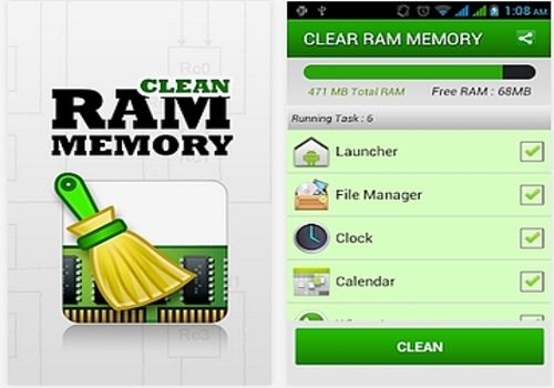 clean ram memory