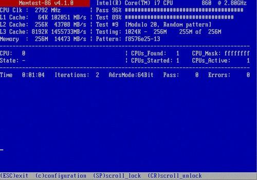 TÉLÉCHARGER MEMTEST XP