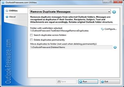 remove duplicate messages from a mailbox