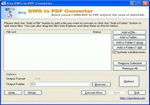 any converter dwg to pdf