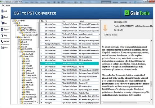 gaintools pst to mbox converter