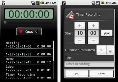 voice recorder android