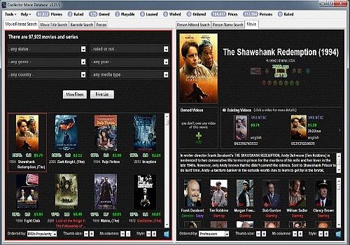 coollector movie database manual